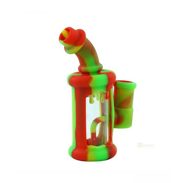 Glass Silicone Bong 11,6cm (PBSI007)